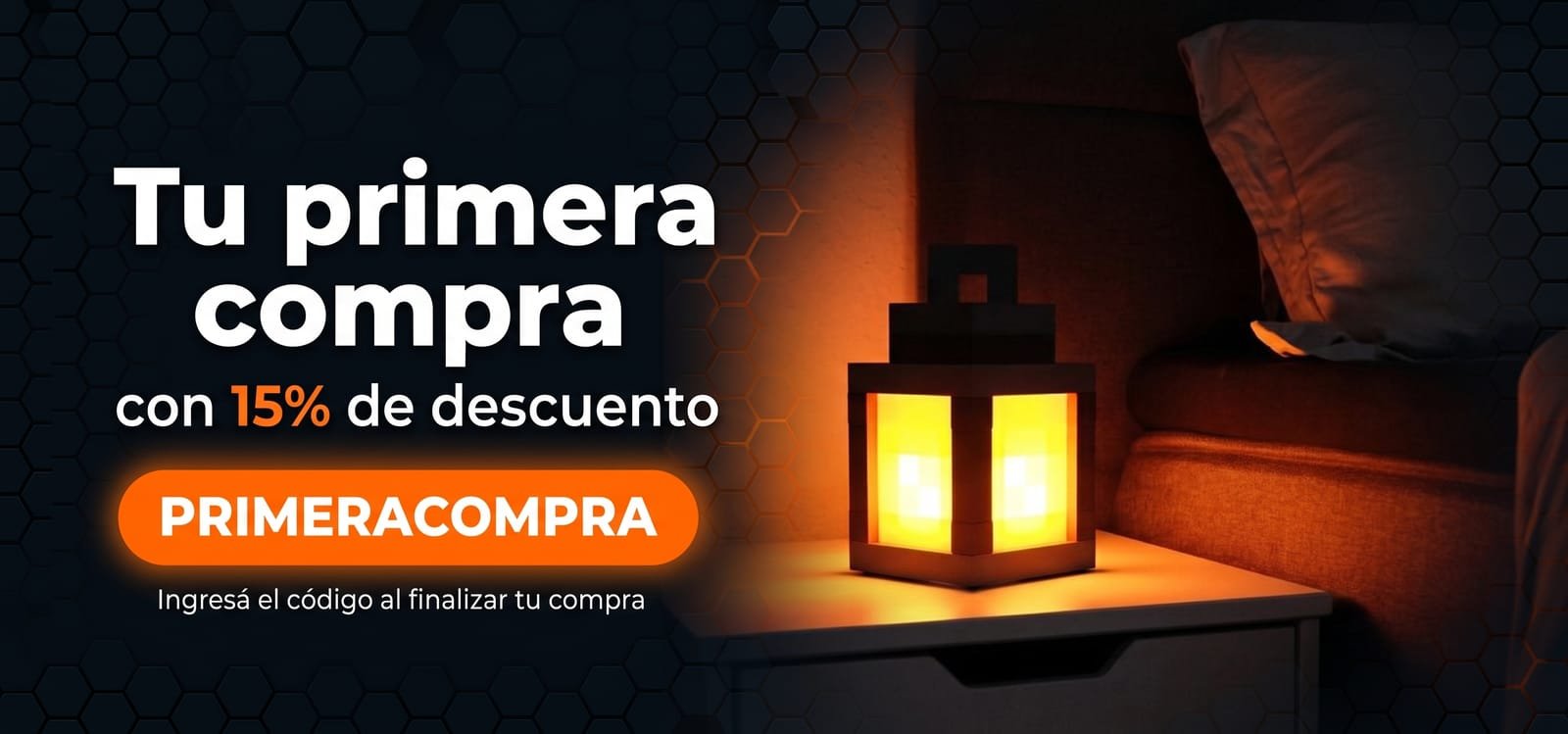 Tu primera compra con 15% de descuento — código PRIMERACOMPRA