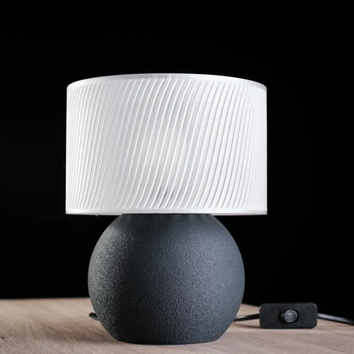 Lámpara de Mesa Textura Rayada